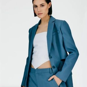 Tibi Fluid Suiting Cutout Blazer